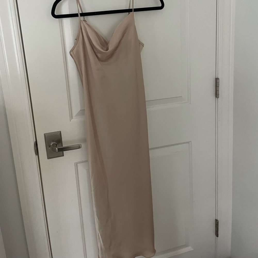 Champagne midi dress